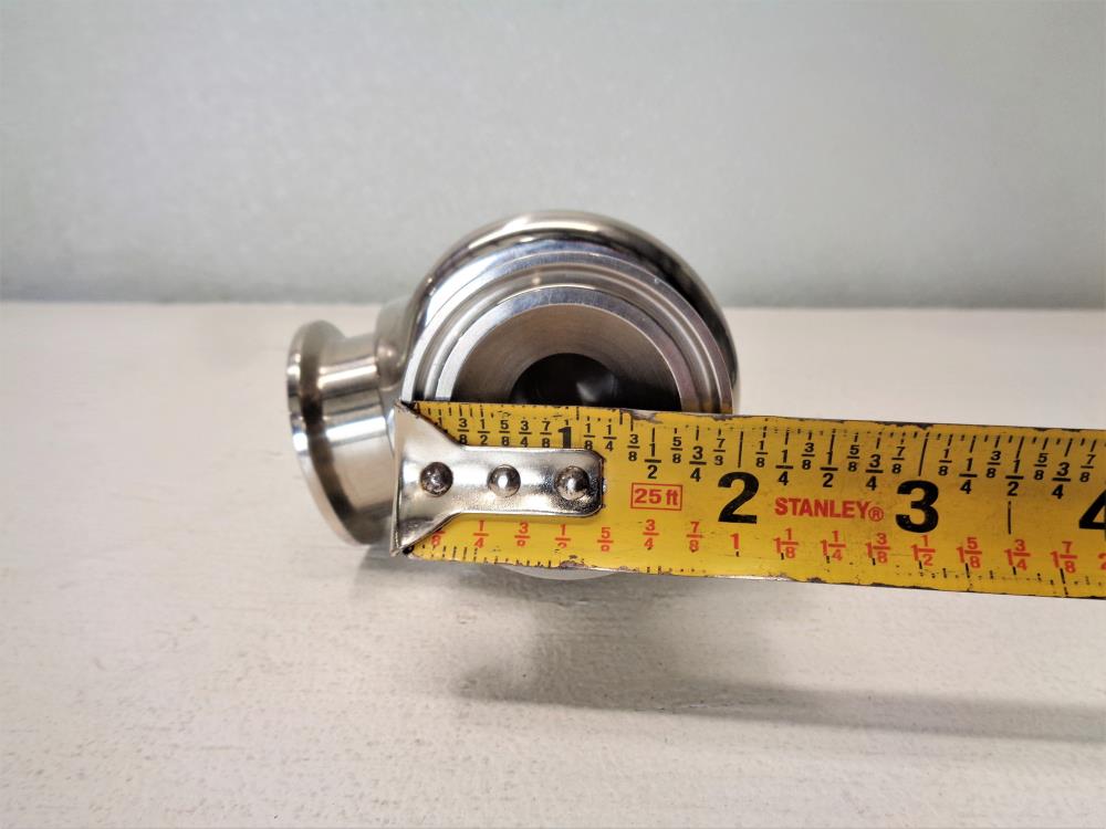 Universal 3/4" x 1" Tri-Clamp Sanitary Relief Valve, Stainless Steel